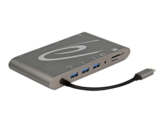 Delock USB Type-C 3.1 Dockingstation 4K 30 Hz dunkelgrau Delock USB Type-C 3.1 Dockingstation 4K 30 Hz dunkelgrau