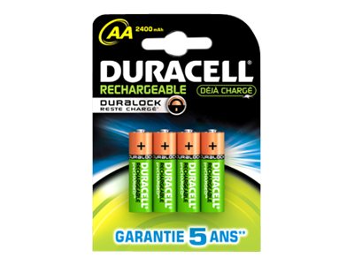 4 DURACELL Akkus PreCharged Mignon AA 2.500 mAh