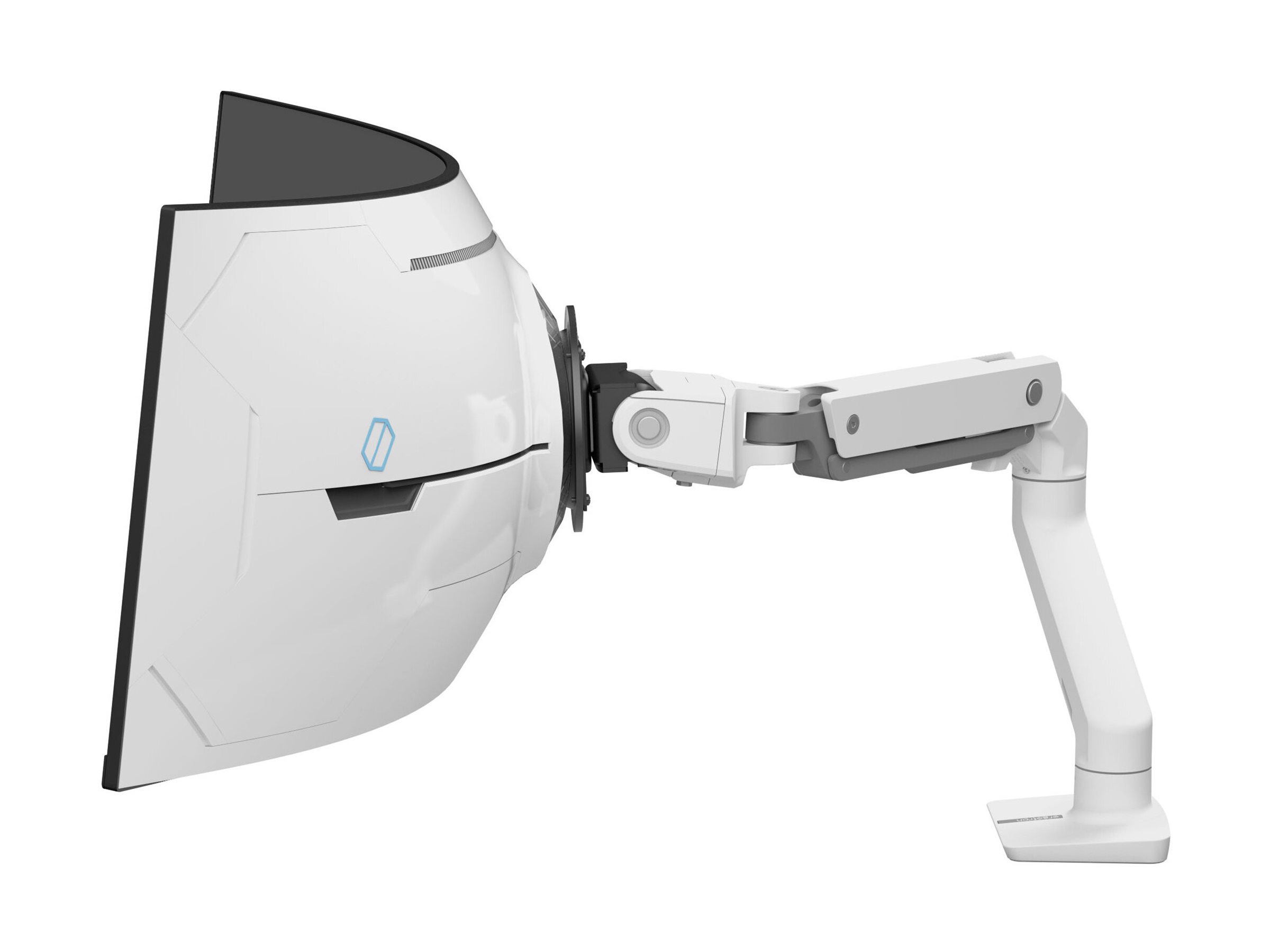 ERGOTRON HX Arm With Very Heavy Duty Pivot Desk Mount White für 1000 R Curved Monitore