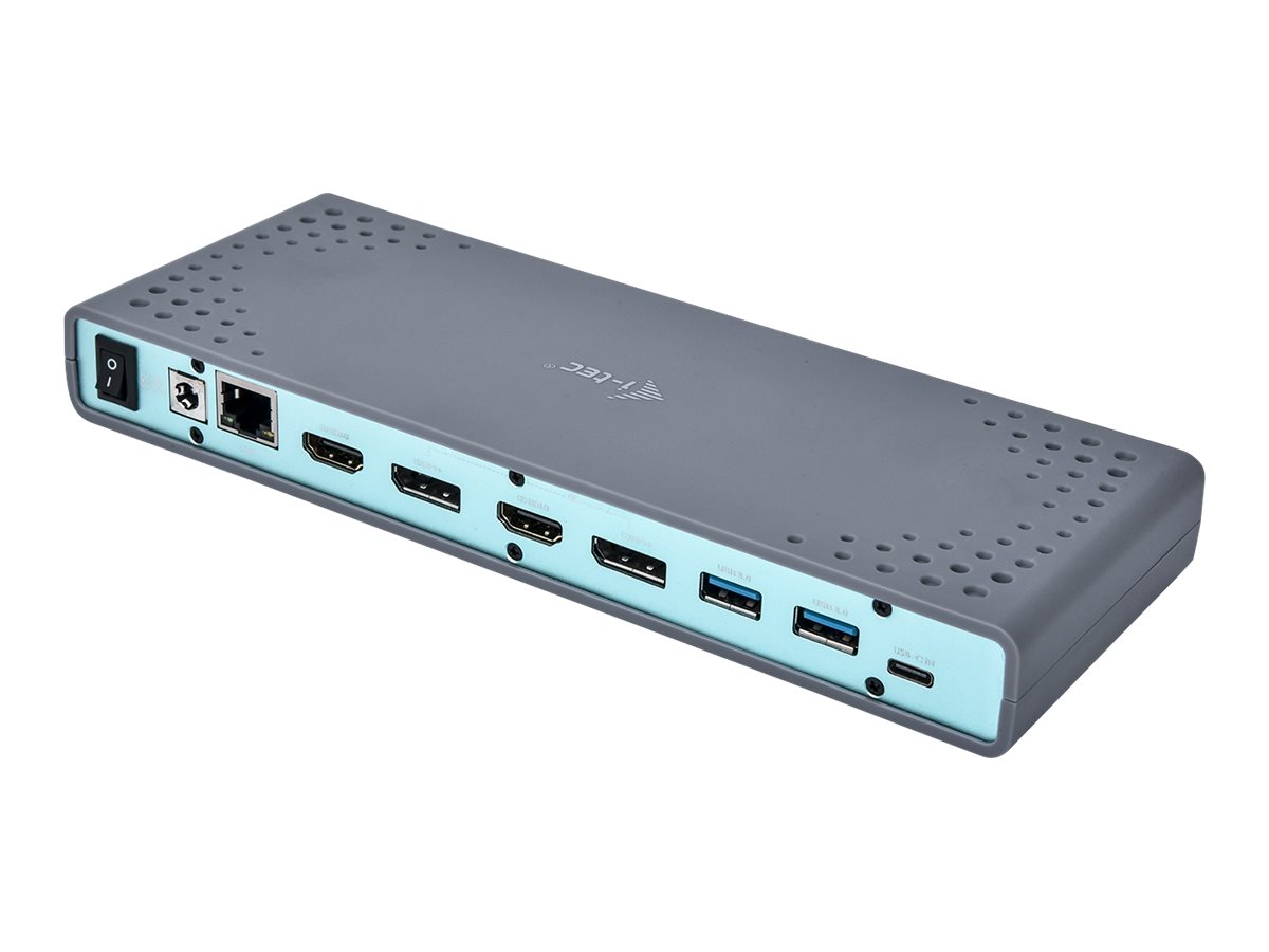 I-TEC USB 3.0/USB-C Dualdock 1x 5K 2x 4K 60Hz 2x HDMI 2x DP 1x GLAN 6x USB 3.0 1x Audio/Mic Jack Kensington kompatibel mit TB 3 I-TEC USB 3.0/USB-C Dualdock 1x 5K 2x 4K 60Hz 2x HDMI 2x DP 1x GLAN 6x USB 3.0 1x Audio/Mic Jack Kensington kompatibel mit TB 3