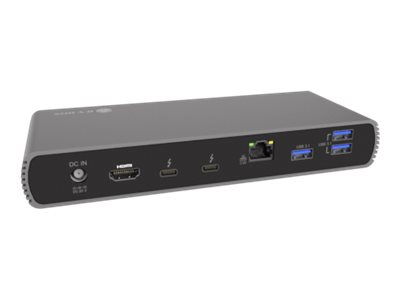 ICY BOX IB-DK8801-TB4 Thunderbolt 4 DockingStation PD bis zu 96W 40 Gbit/s abwaertskompatibel zu TB3 USB 2.0 DP MFDP und USB4