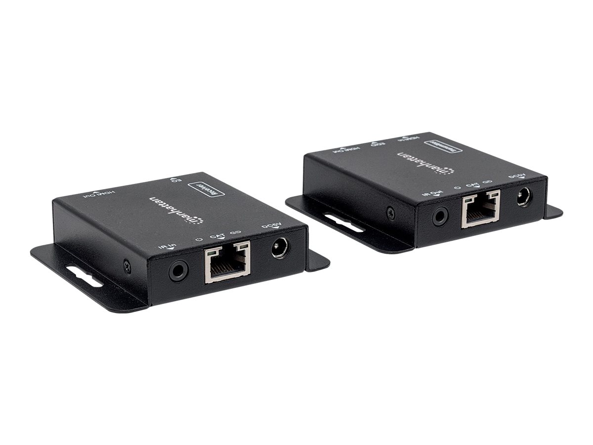 MANHATTAN HDMI over Ethernet Extender Kit Signalverstaerker 1080p bis zu 50 m ueber ein Cat6-Netzwerkkabel lokaler HDMI Ausgang