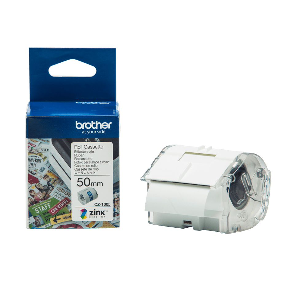 CZ1005 BROTHER PT Etikettenrolle 50mm