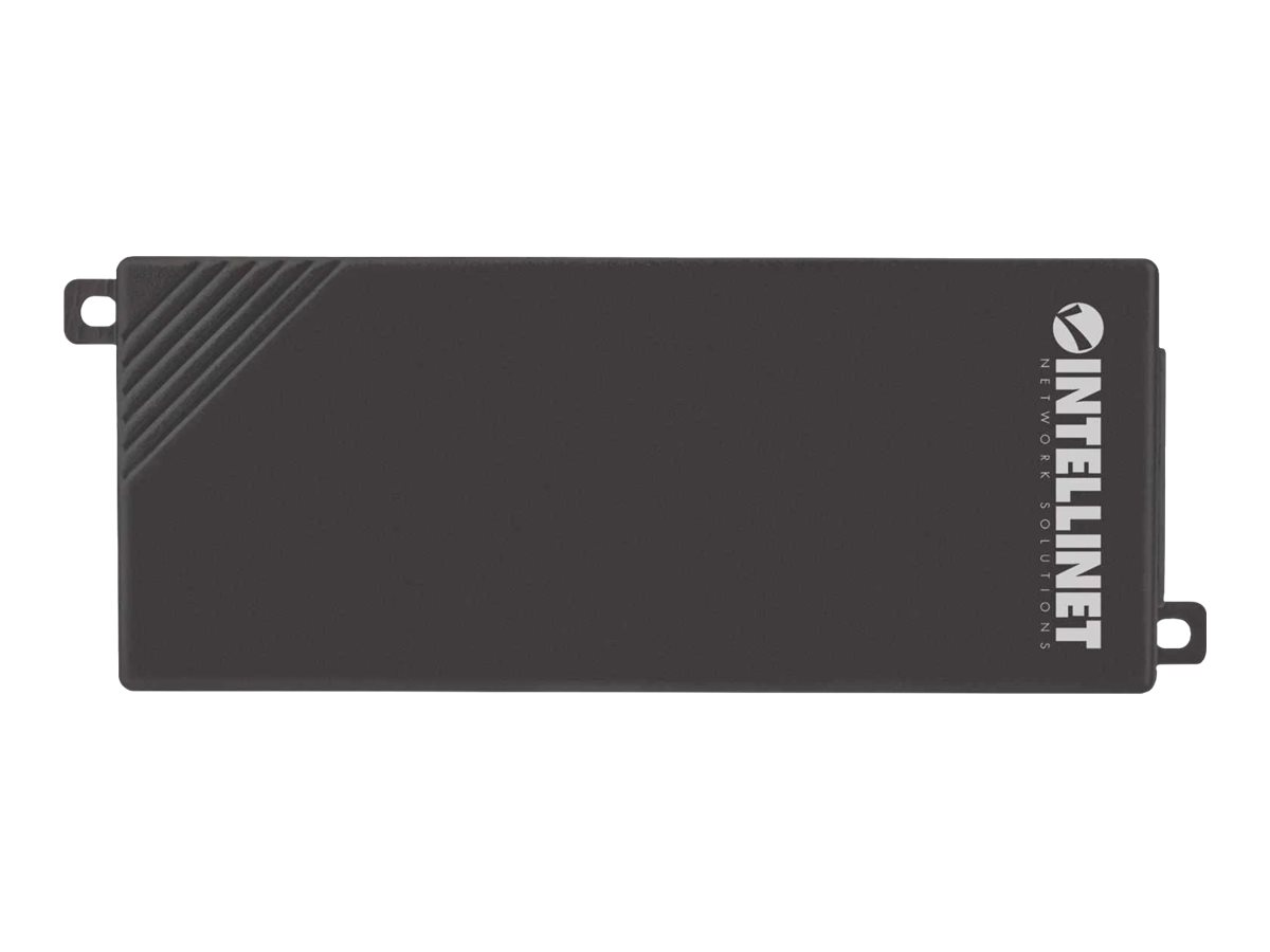 INTELLINET Gigabit PoE+ Injektor 1 x 30 Watt-Port IEEE 802.3at/af Power over Ethernet PoE+/PoE Kunststoffgehaeuse