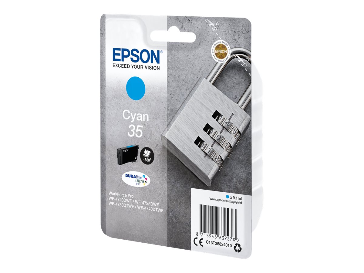 C13T35824010 EPSON WF Tinte cyan ST 650 C13T35824010 EPSON WF Tinte cyan ST 650