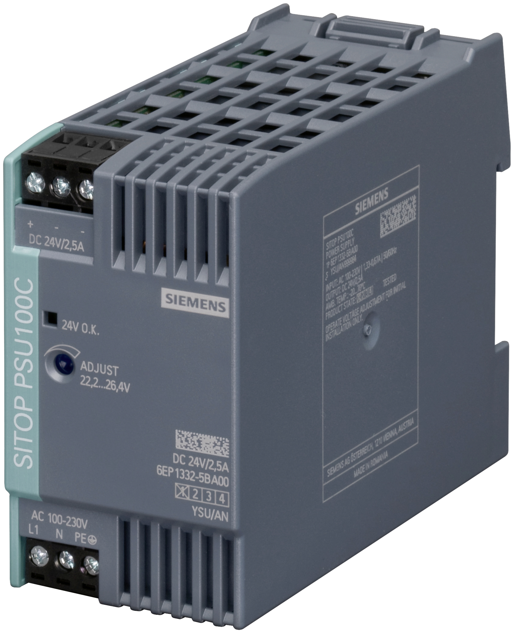 Siemens Stromversorgung 6EP1332-5BA00 SITOP 24V/2,5A geregelt