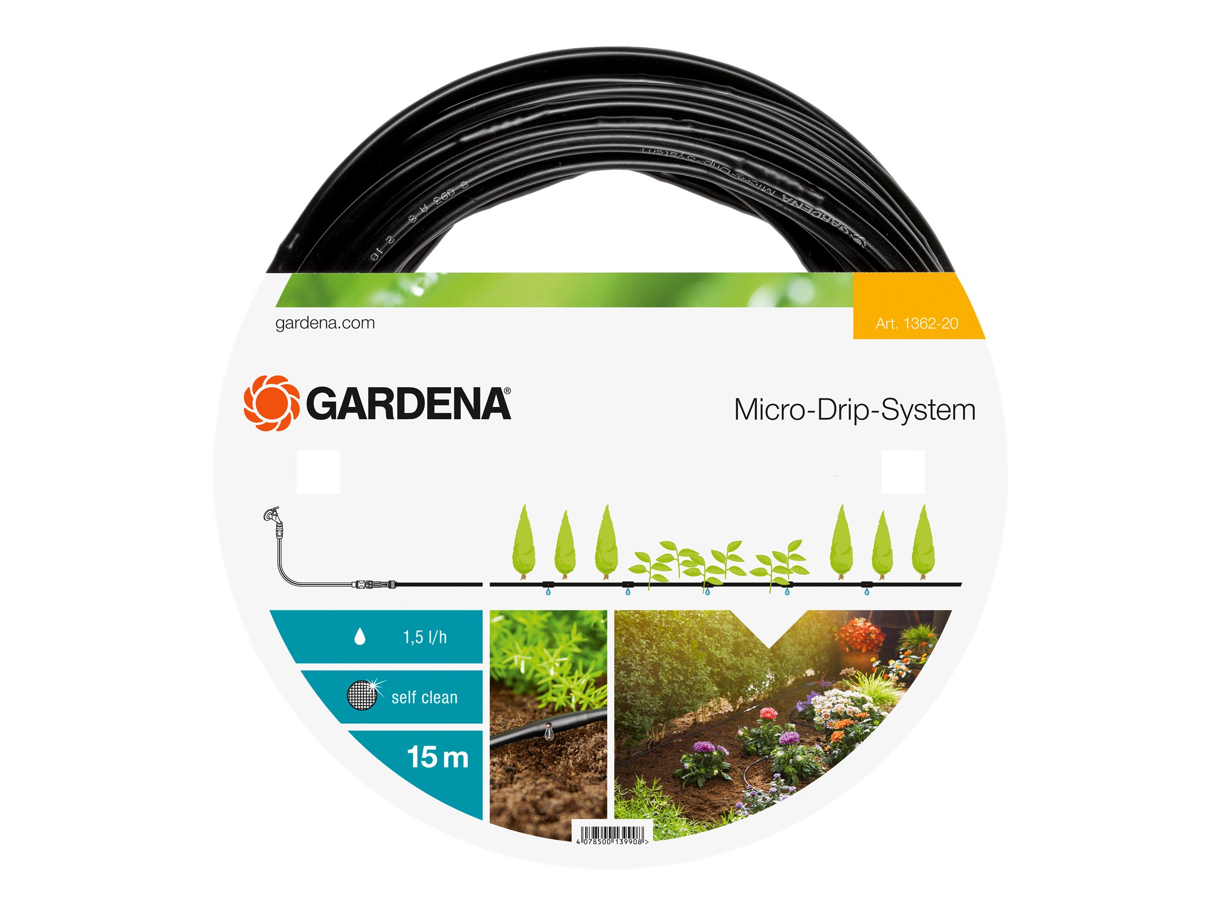 GARDENA Tropfschlauch Micro-Drip-System oberirdisch 4,6 mm (3/16 Zoll) 15,0 m GARDENA Tropfschlauch Micro-Drip-System oberirdisch 4,6 mm (3/16 Zoll) 15,0 m