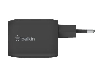 65W Dual USB-C GaN Ladegerät mit PD und PPS, schwarz