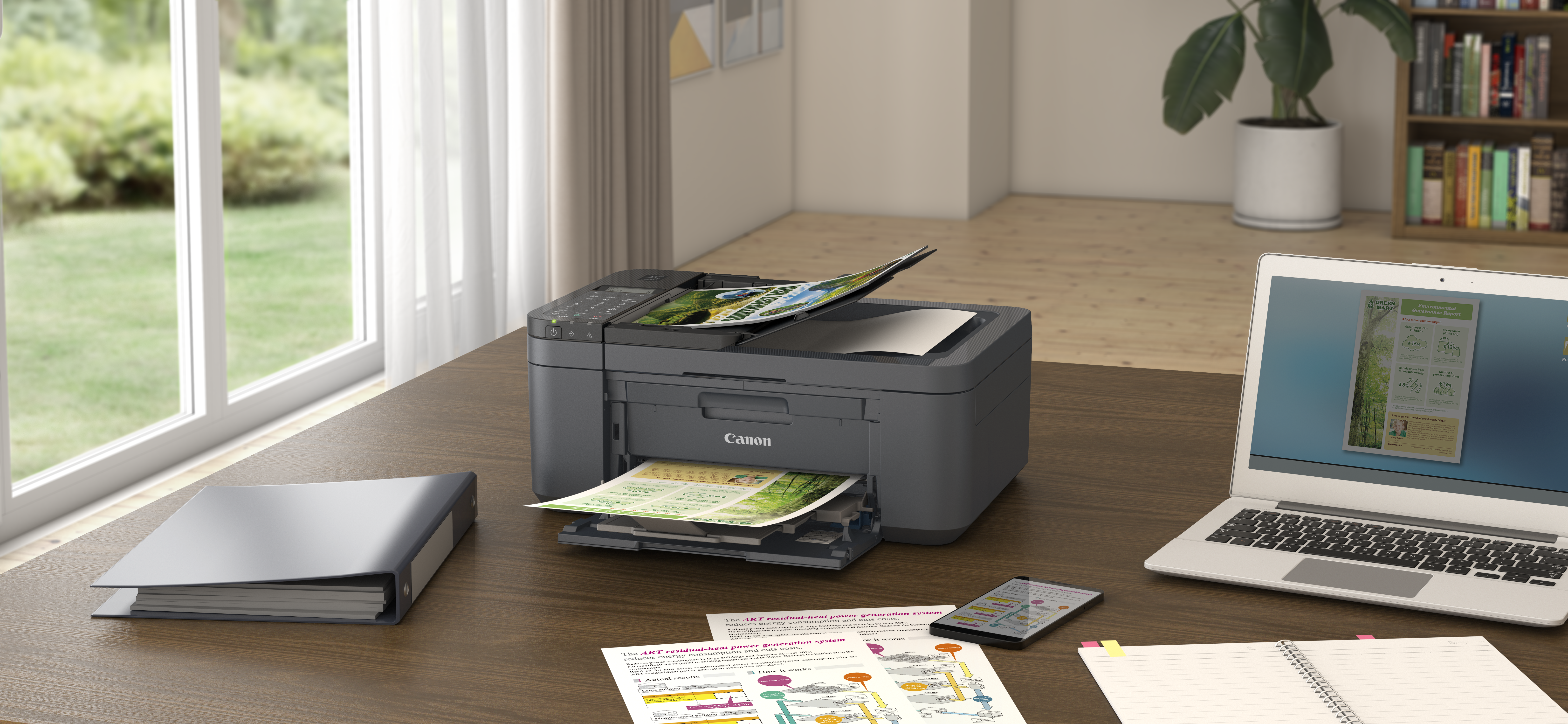 Canon PIXMA TR4755i 4 in 1 TintenstrahlMultifunktionsdrucker schwarz