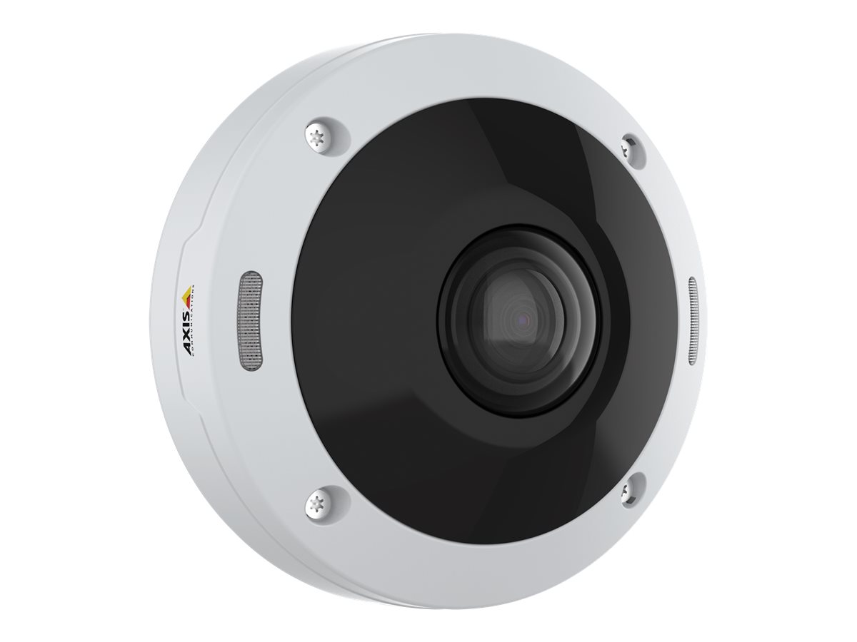 AXIS M4308-PLE Netzwerkkamera Panorama Mini Fix Dome 180/360° 12 MP Sensor mit 360°-Übersicht Stereographisches Objektiv und Sharpdome 360 Lightfinder, Forensic WDR und OptimizedIR Unterstützt Analysefunktionen mit Deep Learning 4 Mikrofone mit Stimmverst
