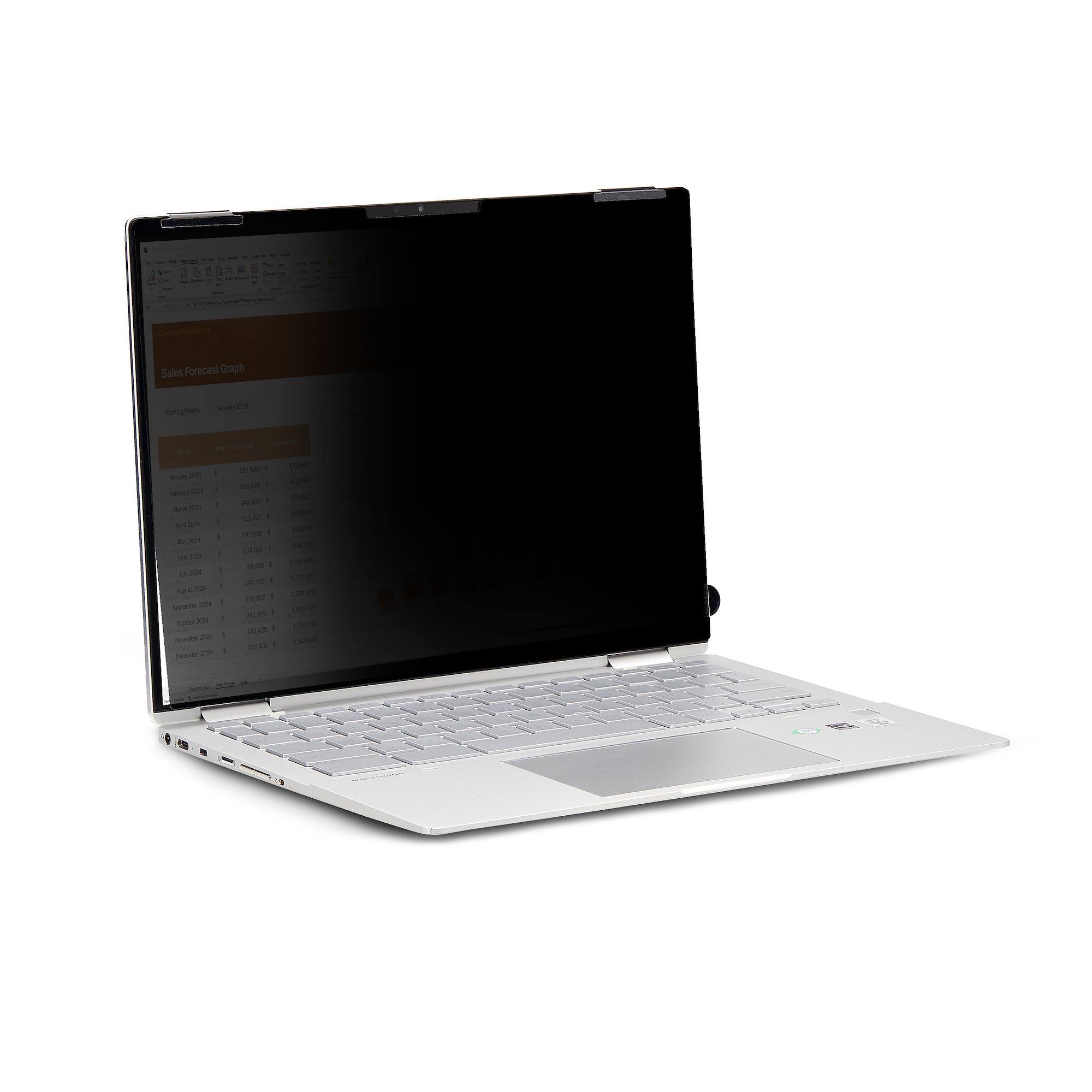 STARTECHCOM 35,56cm 14Zoll 1610 Touch Blickschutzfilter Laptop Sichtschutzfilter AntiGlare Blaulichtfilter FlipOver Blickschutz