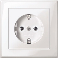 Merten Steckdose SCHUKO M-Smart MEG23011519 Steckklemmen polarweiß Merten Steckdose SCHUKO M-Smart MEG23011519 Steckklemmen polarweiß
