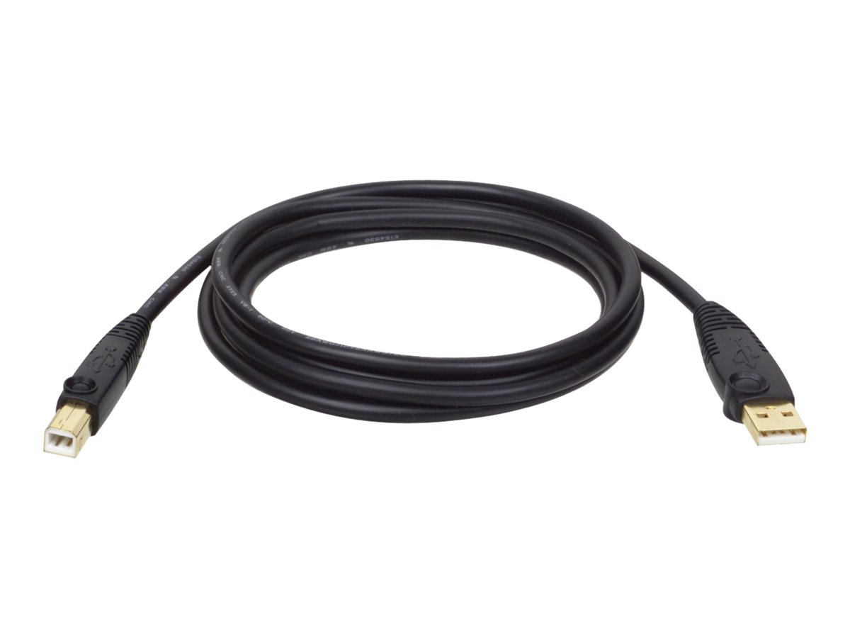 EATON TRIPPLITE USB 20 A to B Cable MM 15 ft 4,57m USB cable USB M to USB Type B M USB 20 4,6m molded Black