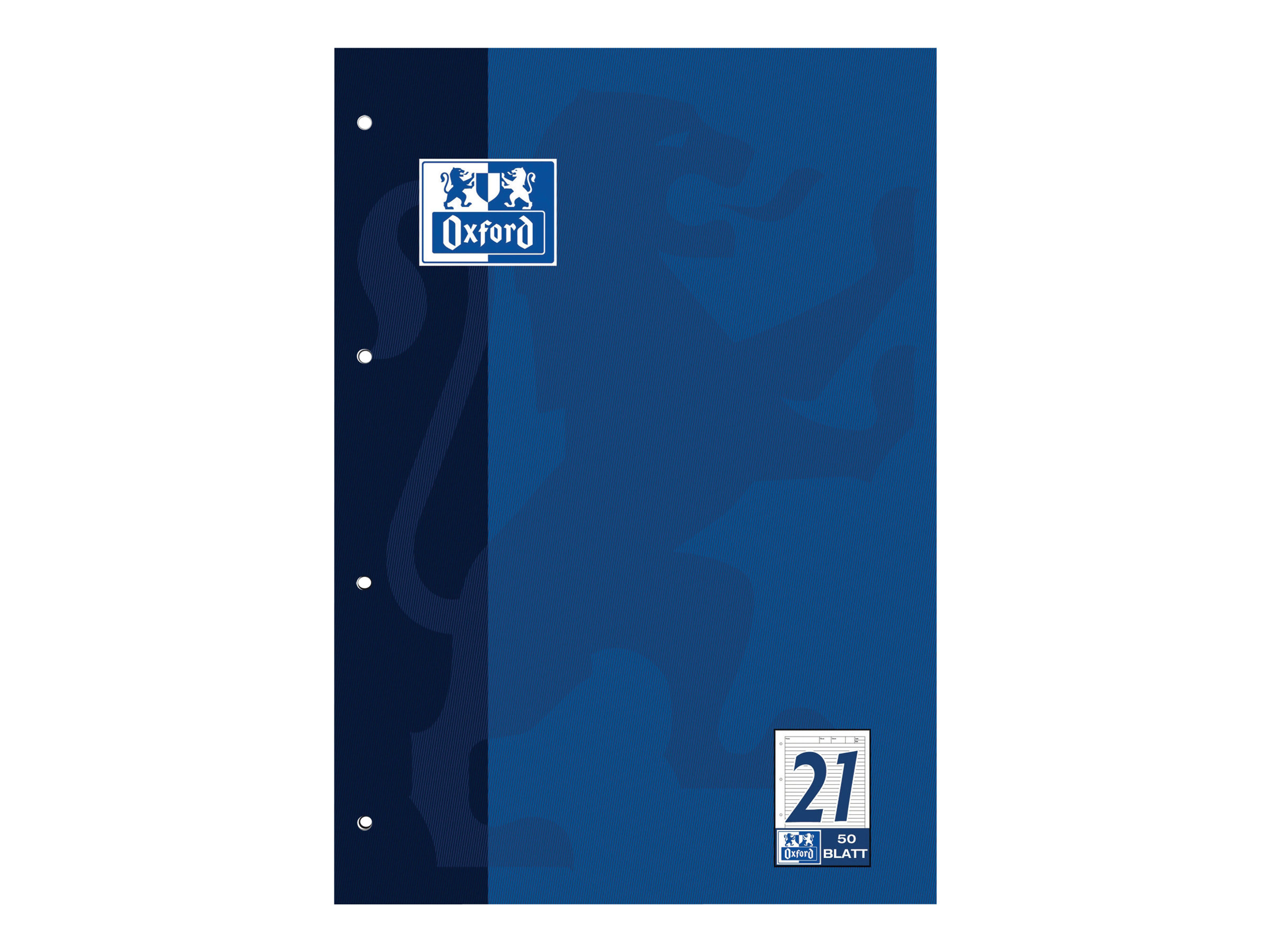 50 OXFORD Arbeitsblock DIN A4 liniert Lineatur 21 50 OXFORD Arbeitsblock DIN A4 liniert Lineatur 21