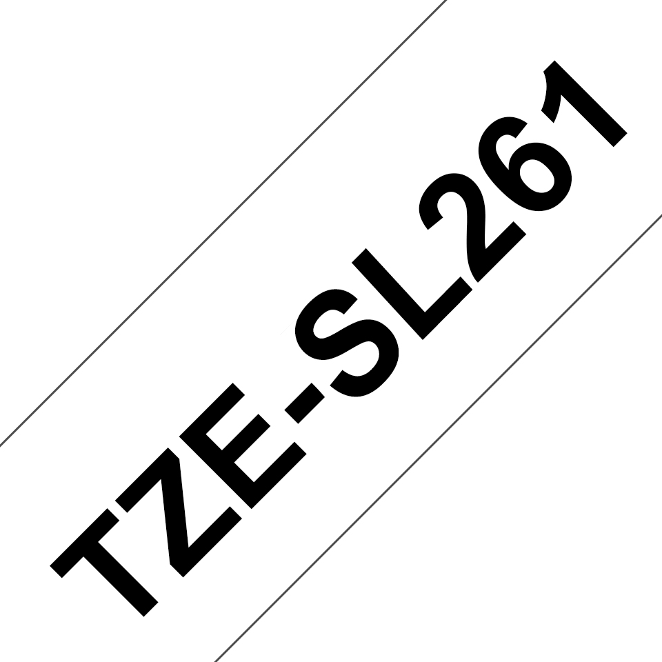 Brother TZeSL261 weissschwarz, 36 mm, selbstlaminierend, 8 m