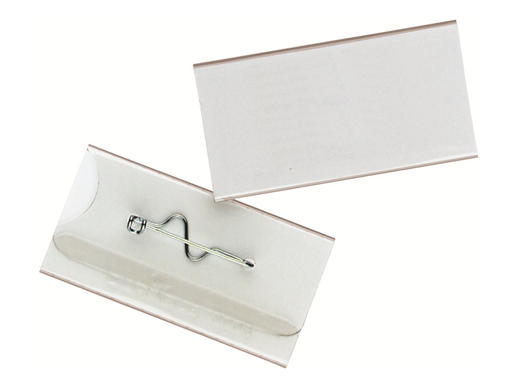 10 DURABLE Namensschilder mit Nadel 6,0 x 3,0 cm 10 DURABLE Namensschilder mit Nadel 6,0 x 3,0 cm