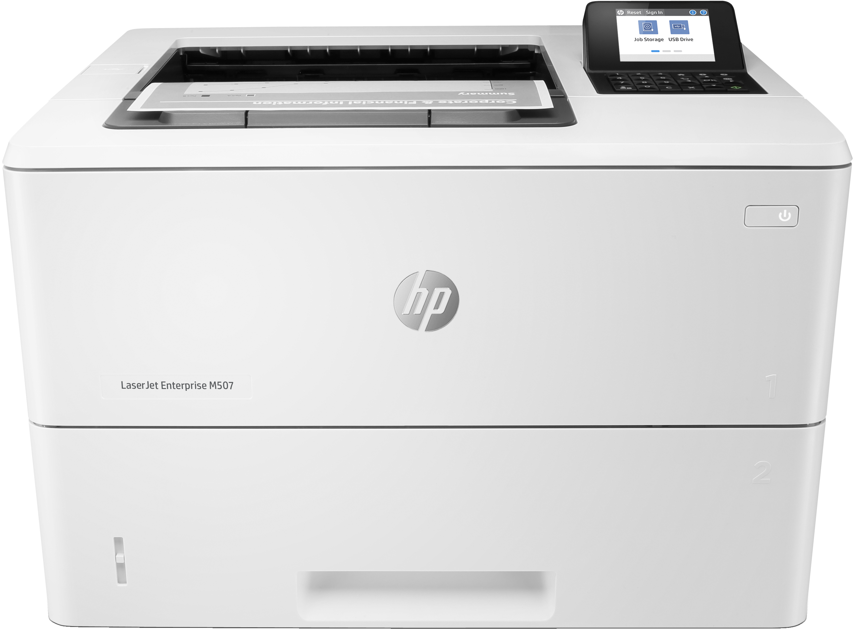 HP LaserJet Enterprise M507dn Printer Mono Duplex laser A4 1200x1200dpi 50ppm 650sheets USB LAN