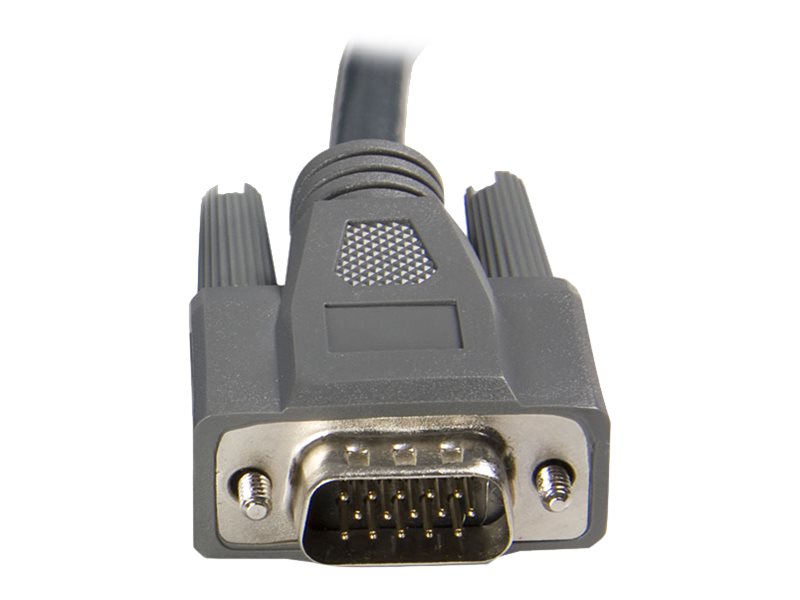 STARTECHCOM 6 ft UltraThin USB VGA 2in1 KVM Cable