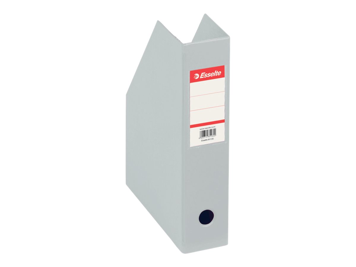 10 Esselte Stehsammler 56008 grau Kunststoff, DIN A4