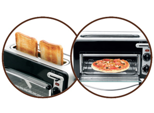 Tefal TL6008 Toast n Grill Toaster und MiniOfen in einem schwarz