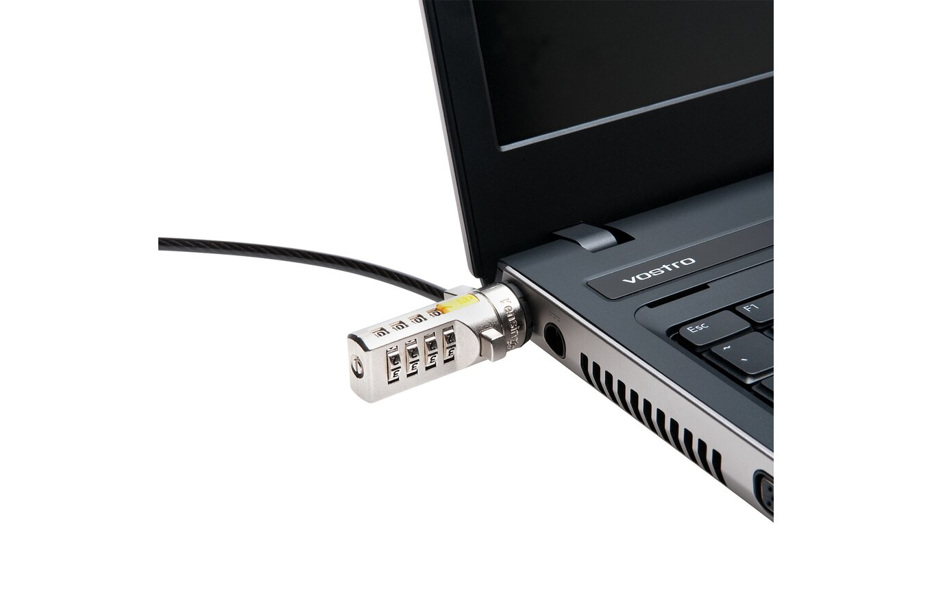 KENSINGTON Slim Kombinationsschloss Portables Laptopschloss für Standard Security Slot zurücksetzbar