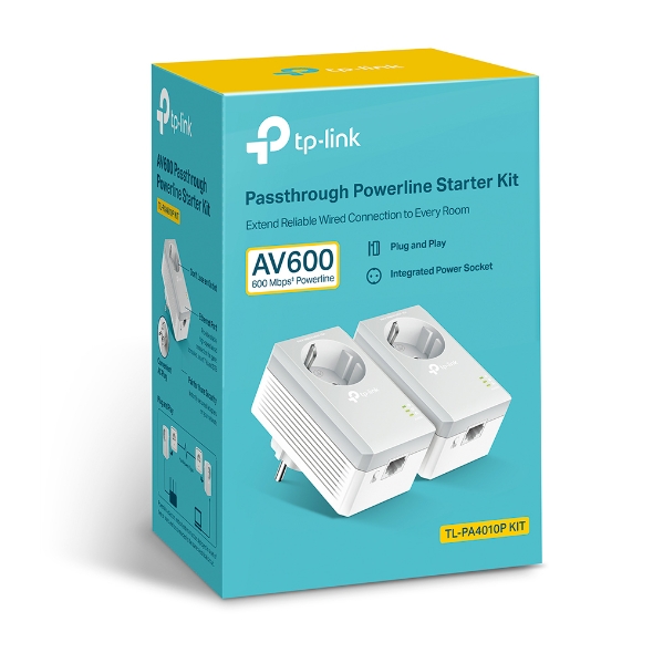 TPLINK AV600 POWERLINE ADAPTER KIT 2