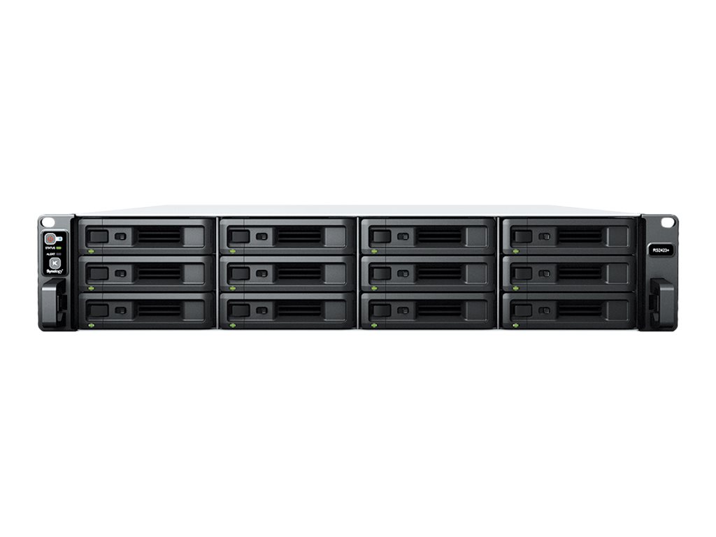 SYNOLOGY RS2423+ 12-BAY Rackstation AMD Ryzen Embedded V1780B QUAD CORE 8GB RAM HDD/SSD Only SYNOLOGY RS2423+ 12-BAY Rackstation AMD Ryzen Embedded V1780B QUAD CORE 8GB RAM HDD/SSD Only