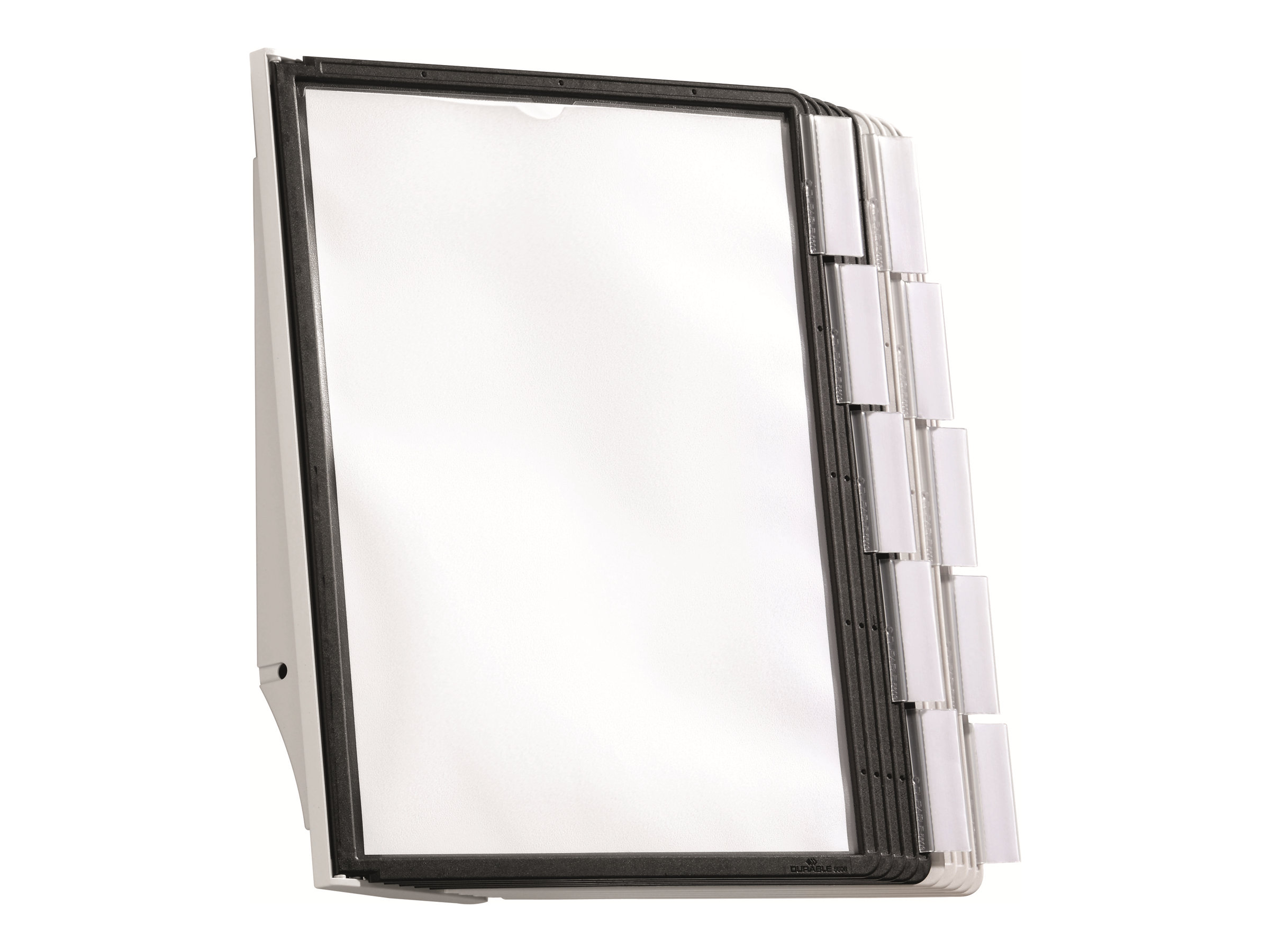 DURABLE Sichttafelsystem SHERPA Display System Wall 10 563122 DIN A4 farbsortiert mit 10 St Sichttafeln, 1 St