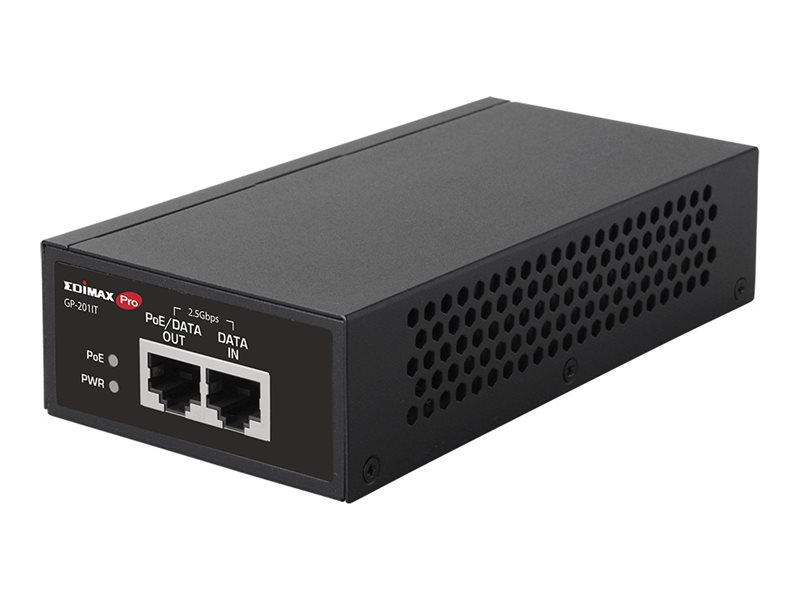 Edimax 2.5 Gigabit PoE+ Injector , IEEE 802.3at PoE Standard (30 Watt)
