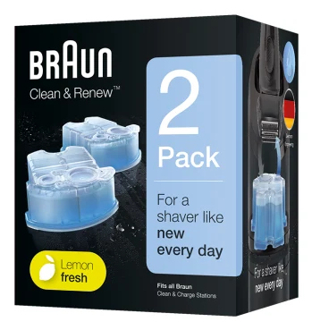 BRAUN Clean Renew CCR 2 Reinigungskartuschen für Rasierer, 2 St