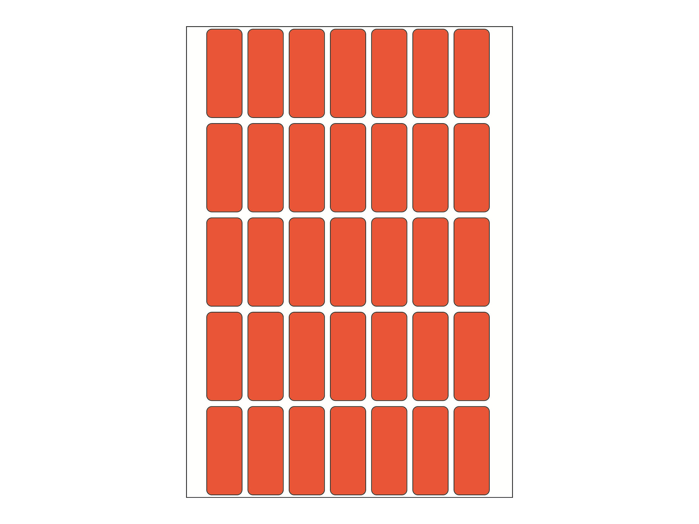 1.120 HERMA Etiketten 2352 rot 30,0 x 12,0 mm