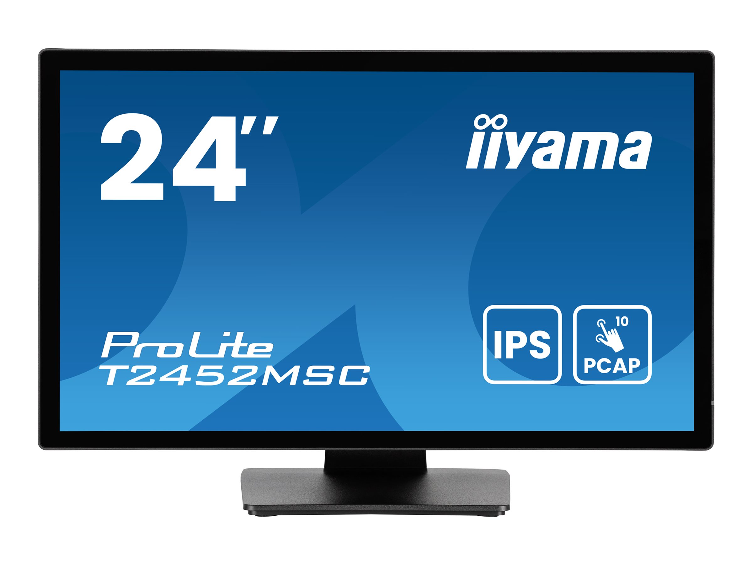 IIYAMA T2452MSC-B1AG 60,96cm 24Zoll IPS Bonded PCAP 10P Touch with AG and Anti-Finger print coating 1920x1080 Flat Bezel