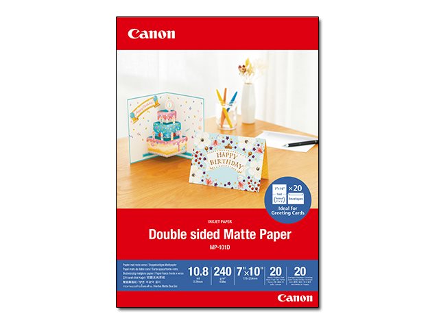 CANON MP-101D 7x10 20 DOUBLE MATTE PHOTO PAPER CANON MP-101D 7x10 20 DOUBLE MATTE PHOTO PAPER