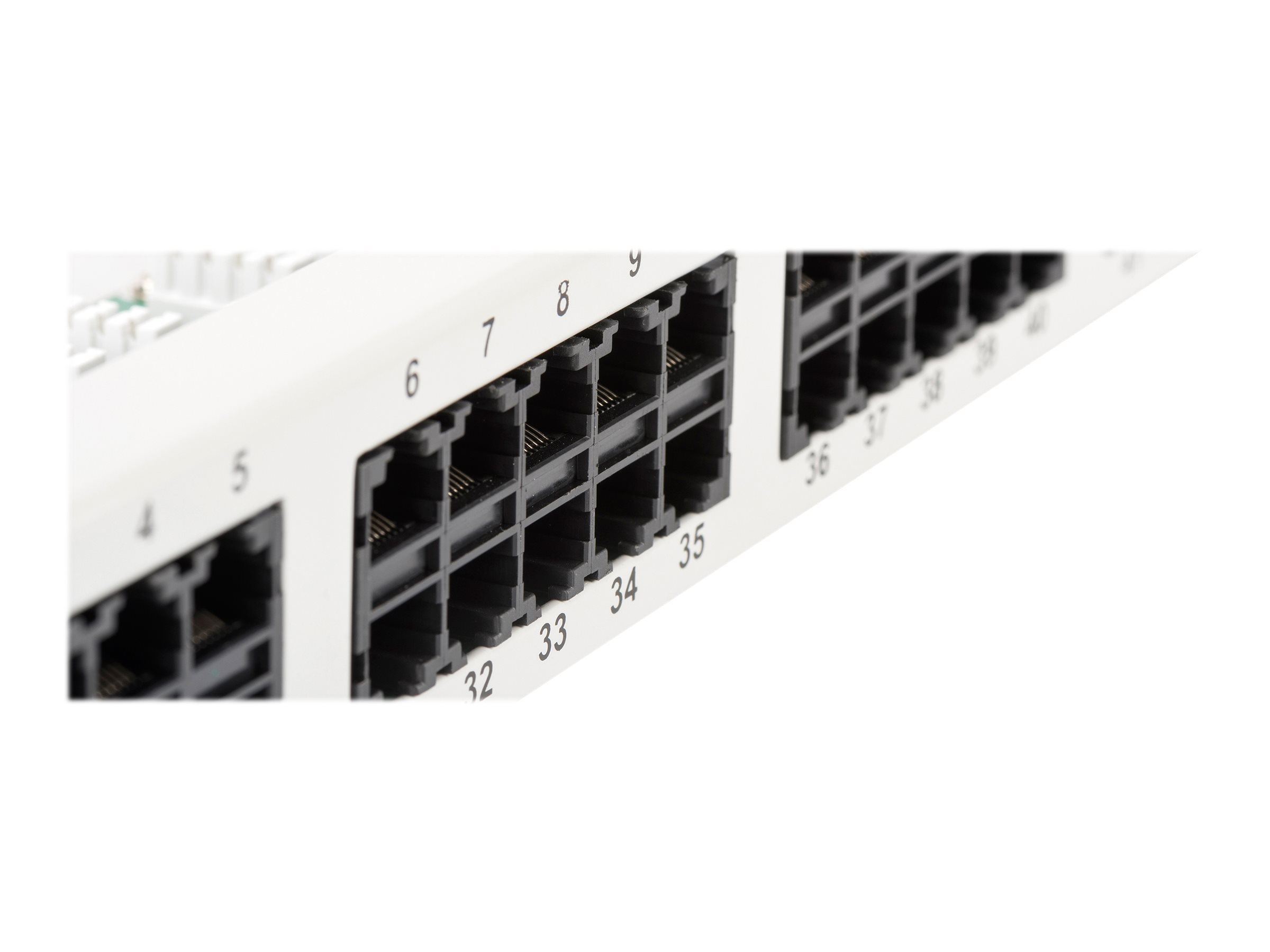 DIGITUS CAT 3 ISDN Patch Panel ungeschirmt 50Port grau