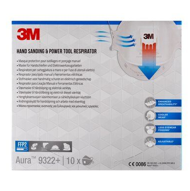 3M Aura Comfort Cool Flow 9322+ FFP2