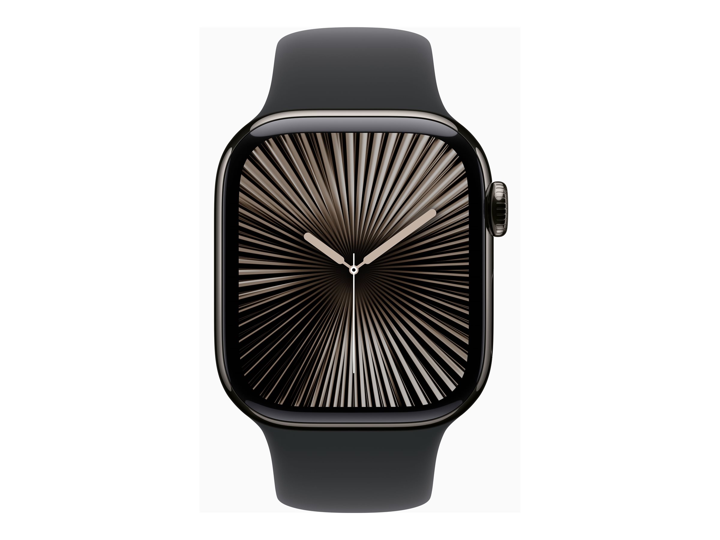 APPLE Watch Series 10 GPS + Cellular 42mm Slate Titanium Case with Black Sport Band - M/L APPLE Watch Series 10 GPS + Cellular 42mm Slate Titanium Case with Black Sport Band - M/L