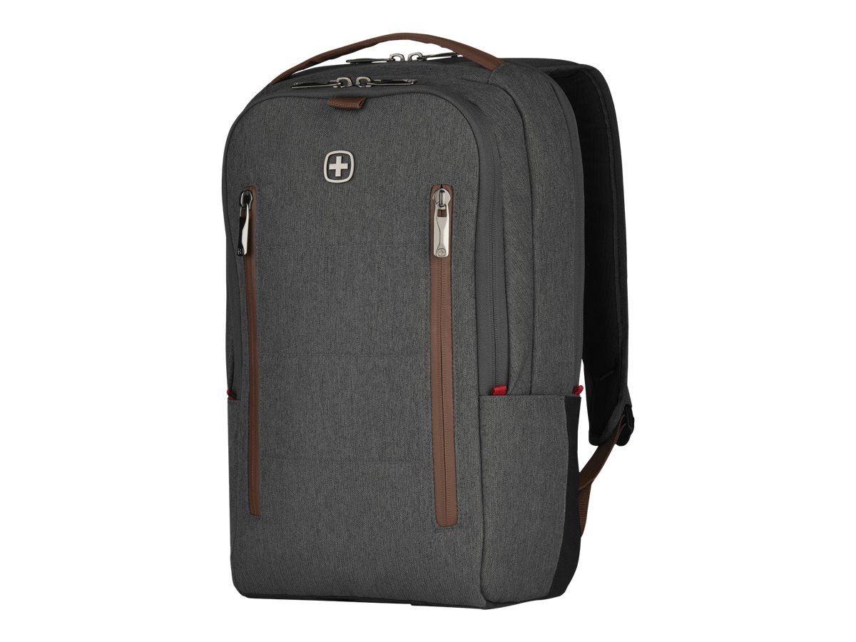 Wenger CityUpgrade 16-Zoll-Rucksack inkl. Tages-Umh?ngetasche - grau