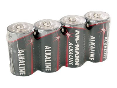 4 ANSMANN Batterien Red Alkaline Baby C 1,5 V