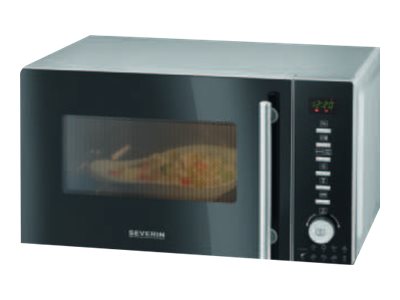 SEVERIN MW7773 Mikrowelle 800 W schwarz, edelstahl