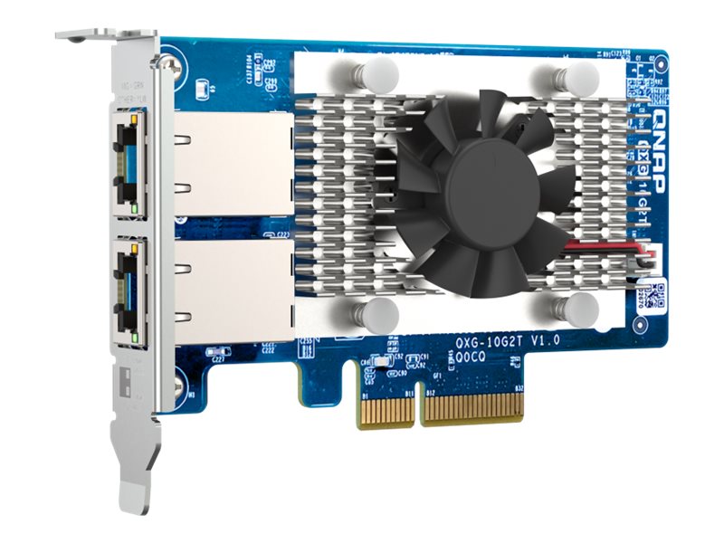 QNAP Dual-port BASET 10GbE network expansion card low-profile form factor PCIe Gen3 x4 Aquantia AQC107 QNAP Dual-port BASET 10GbE network expansion card low-profile form factor PCIe Gen3 x4 Aquantia AQC107