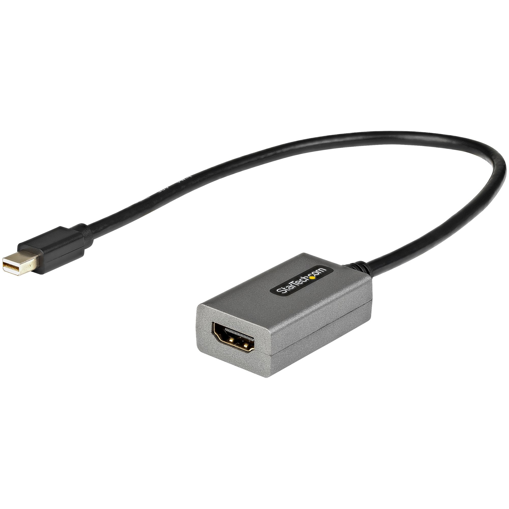 STARTECHCOM Mini DisplayPort auf HDMI Adapter mDP 12 auf HDMI Adapter Dongle 1080p Videokonverter 30cm Kabel