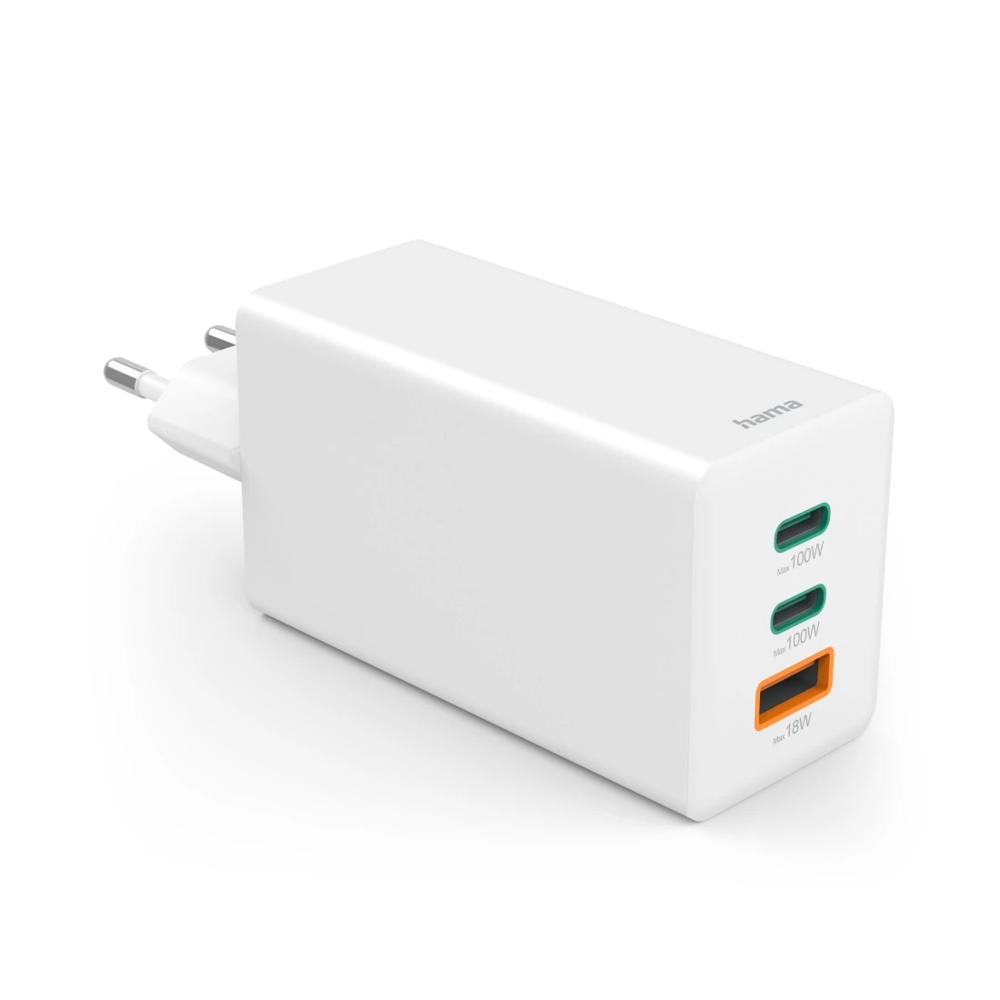 Hama Mini Ladeadapter weiß 100 Watt