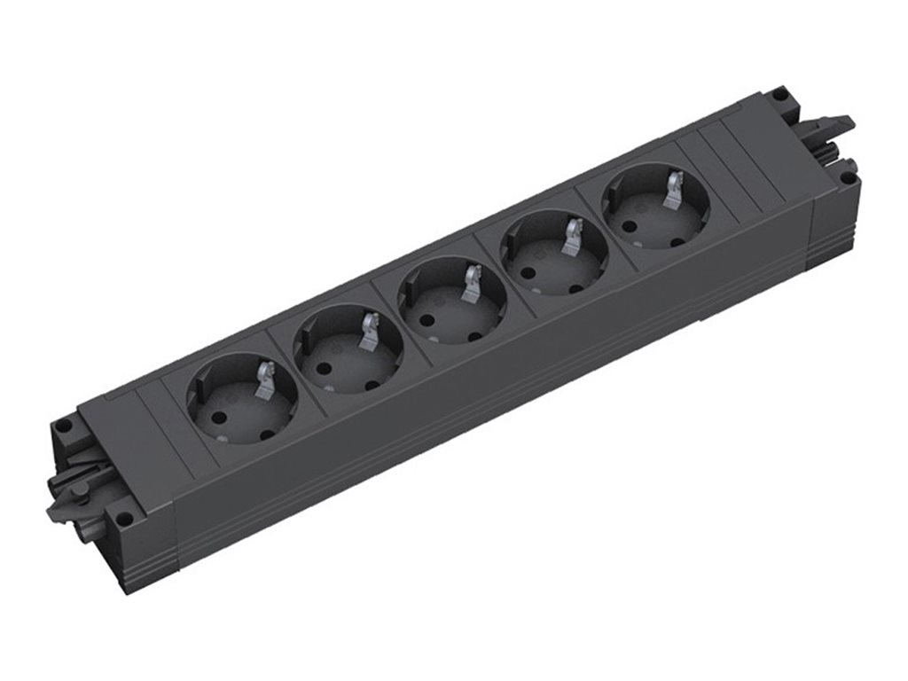 Bachmann Steckdosenleiste Step base 5xSteckdosen mit GST18, schwarz