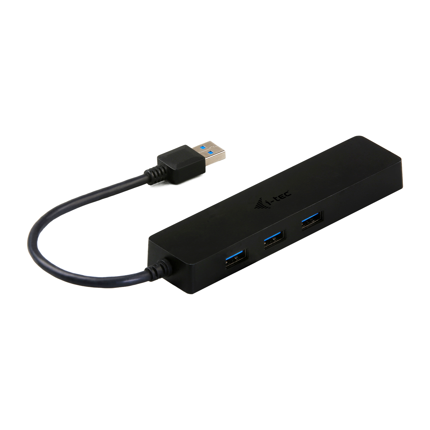 ITEC USB 30 Slim HUB 3 Port mit Gigabit Ethernet Adapter ideal fuer Notebook Ultrabook Tablet PC unterstuetzt Win und Mac OS