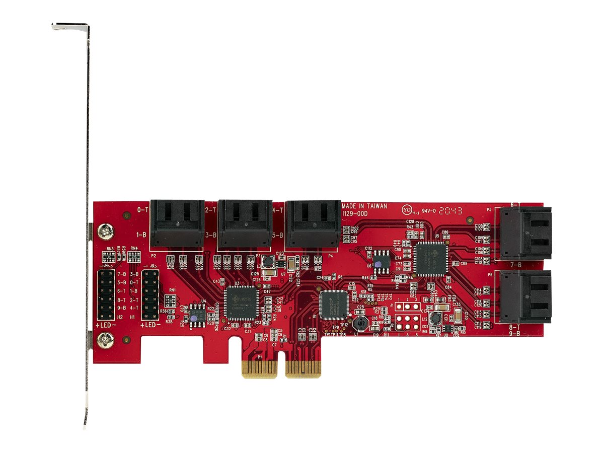 D StarTech 10P6GPCIESATACARD