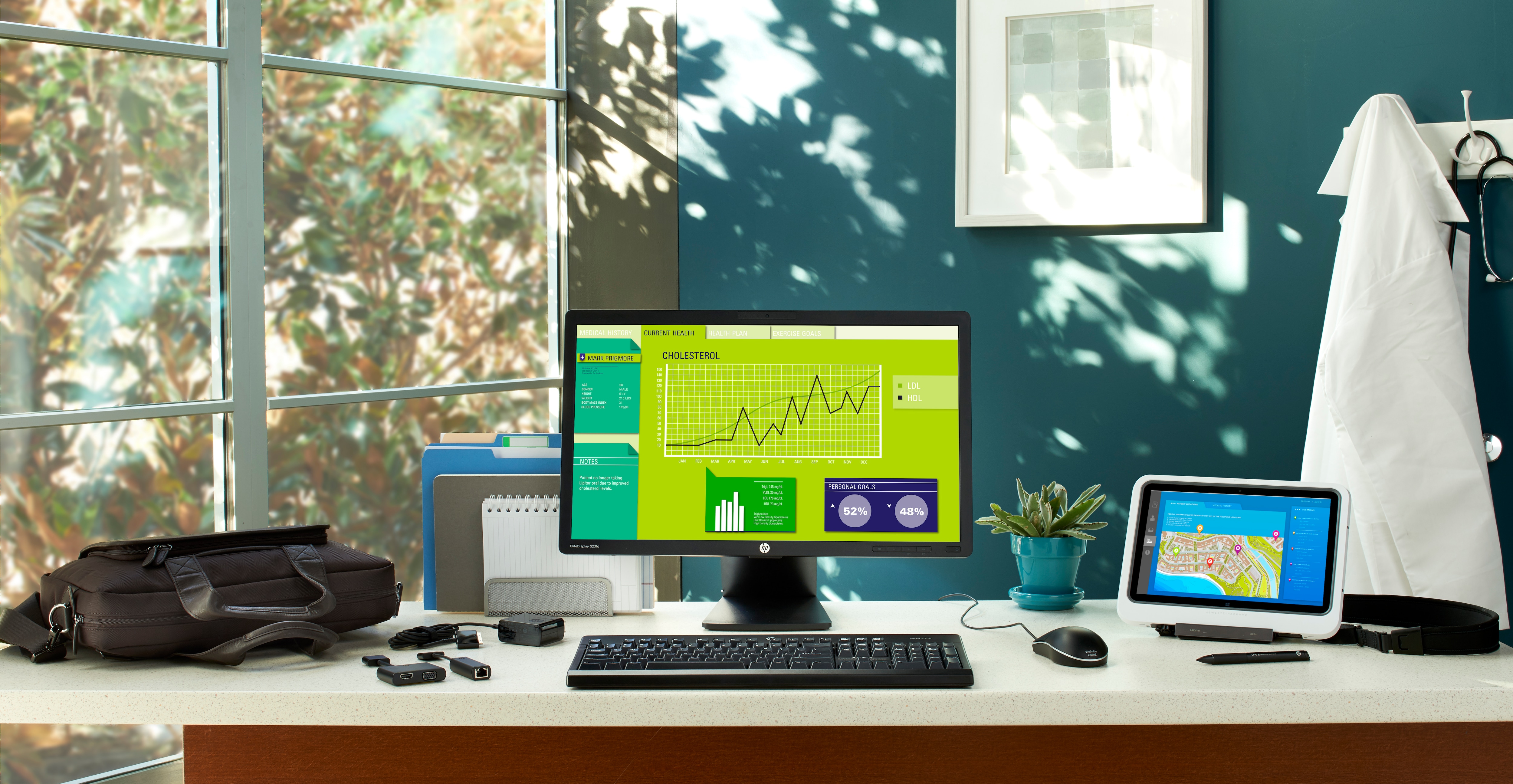H4F02AAAC3 HP Adapter HDMI VGA schwarz