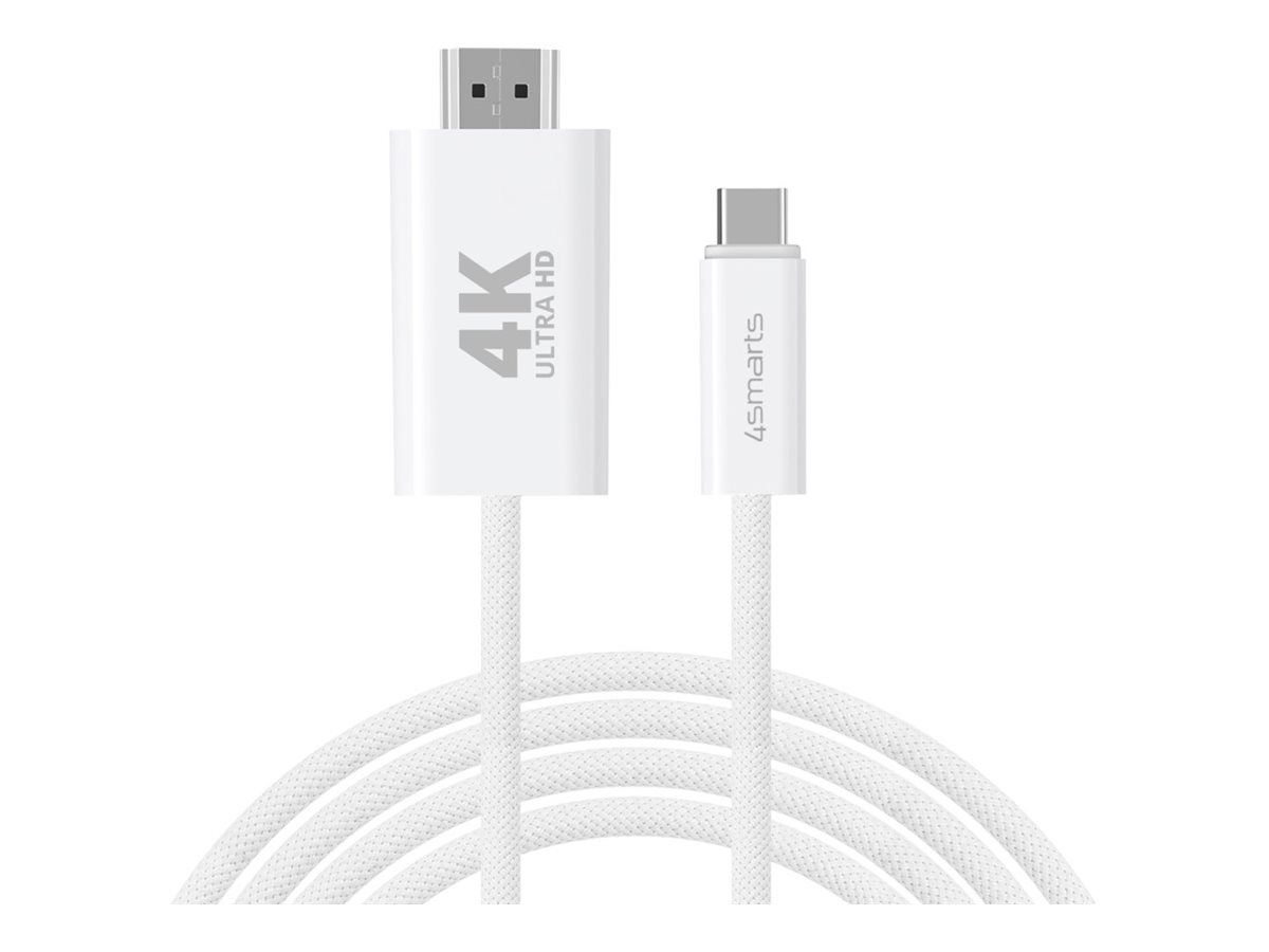 4smarts USBC auf HDMI Kabel 2m, weiss