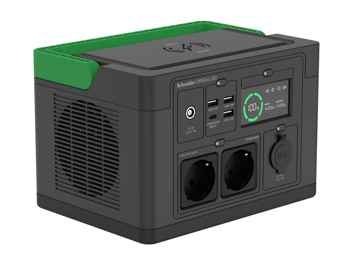 APC Schneider OffGrid Portable Power Station 330 332Wh Lithium-ion 2 Schuko Sinewave