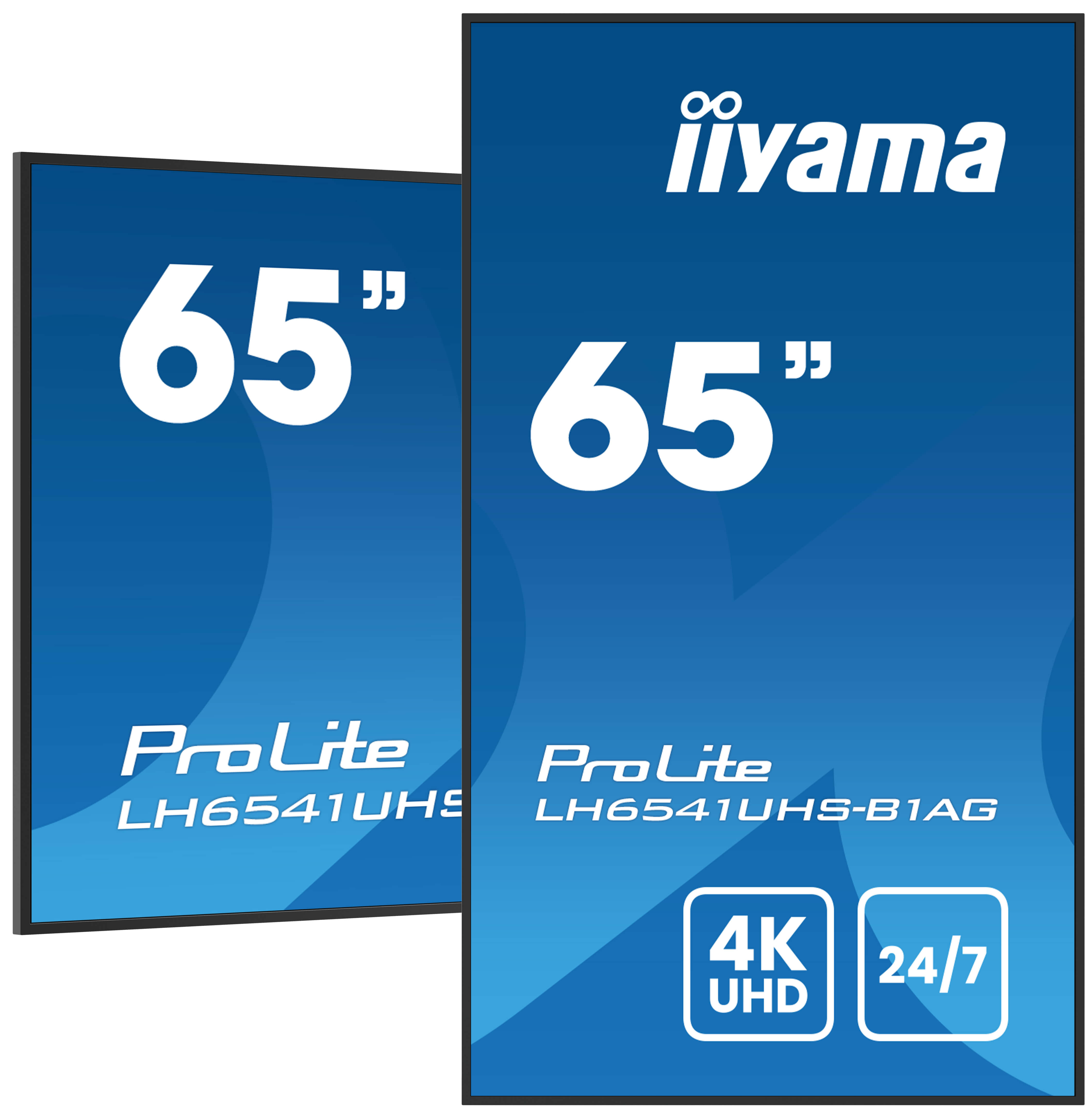 IIYAMA LH6541UHSB1AG 165,1cm 65Zoll 3840x2160 4K UHD IPS panel 1perc Haze Landscape and Portrait mode Speakers 2x 10W 3x HDMI
