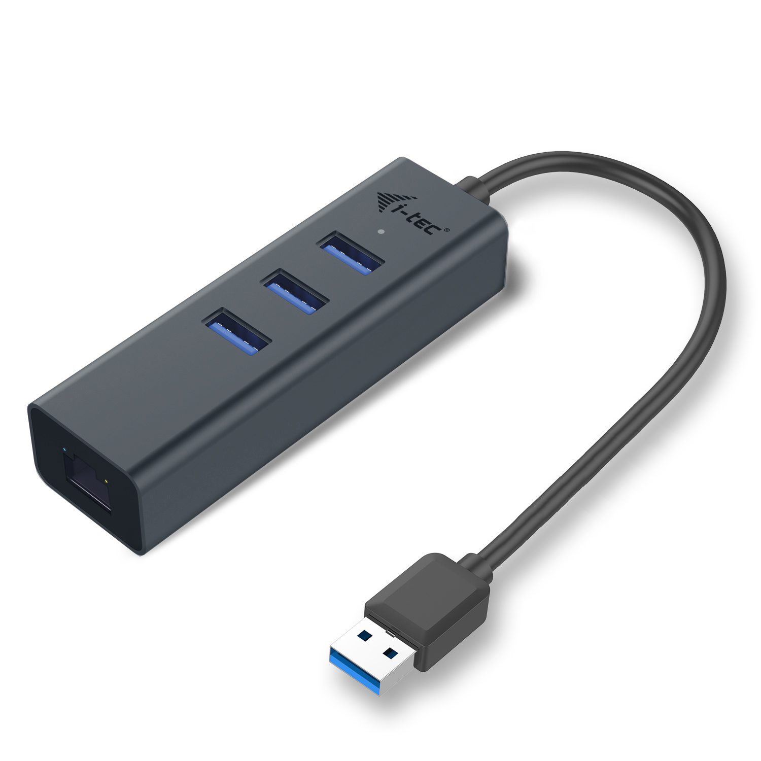 ITEC USB 30 Metal 3Port HUB mit Gigabit Ethernet Adapter 1x USB 30 auf RJ45 3x USB 30 Port LEDAnzeige